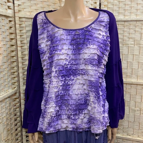 2pc Purple Top and Skirt Set - Picture 4 of 10